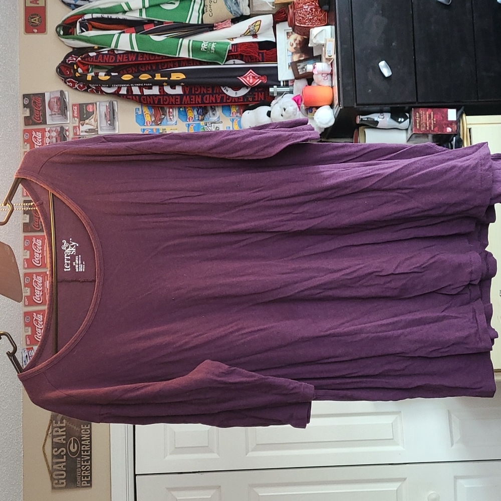 Purple 3/4 sleeve tshirt